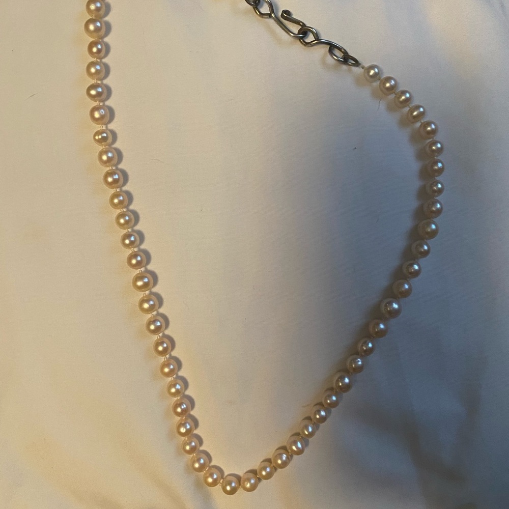 Vintage genuine Japanese freshwater pearl necklace. Passed down to me.